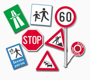 Prometni znakovi na cesti